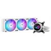 Liquid cooling kit ASUS ROG Strix LC III 360 ARGB White Edition — 360 mm radiator, 3x 120 mm ARGB fans, LCD display, copper base