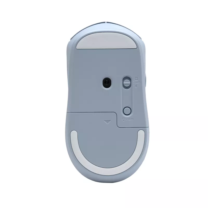 HP 400 Quiet Blue Wireless Mouse, Ambidextrous, RF Wireless + Bluetooth, 6000 DPI, Blue