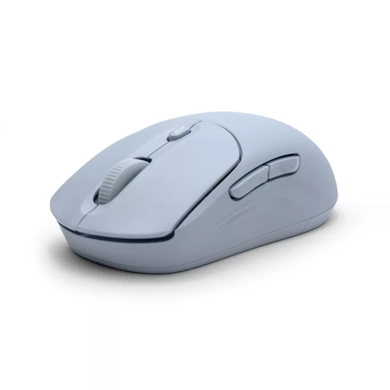 HP 400 Quiet Blue Wireless Mouse, Ambidextrous, RF Wireless + Bluetooth, 6000 DPI, Blue