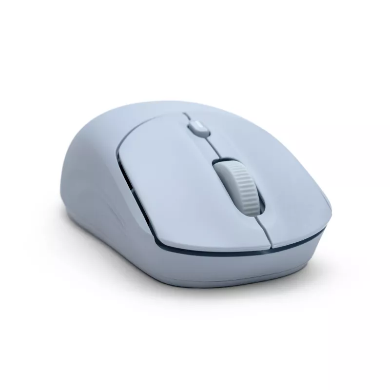 HP 400 Quiet Blue Wireless Mouse, Ambidextrous, RF Wireless + Bluetooth, 6000 DPI, Blue