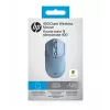 HP 400 Quiet Blue Wireless Mouse, Ambidextrous, RF Wireless + Bluetooth, 6000 DPI, Blue