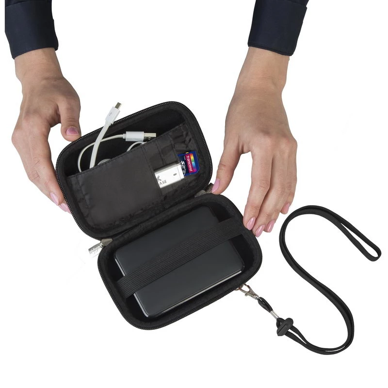 Shell case Rivacase 9101 10.9 cm (4.3 inch) Black Polyester