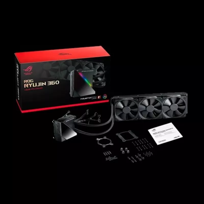 ASUS ROG RYUJIN 360 Processor All-in-one liquid cooler 12 cm Black 1 pc(s)