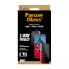 Screen protector PanzerGlass 2-Way Privacy for iPhone 17 Pro Max — tempered glass, ultra-wide fit, EasyAligner