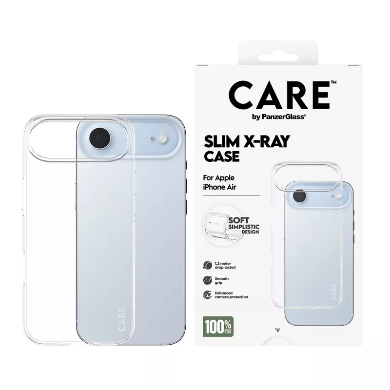 PanzerGlass CARE™ by ® X-Ray Case iPhone Air, Cover, Apple, Apple - iPhone Air, Transparent