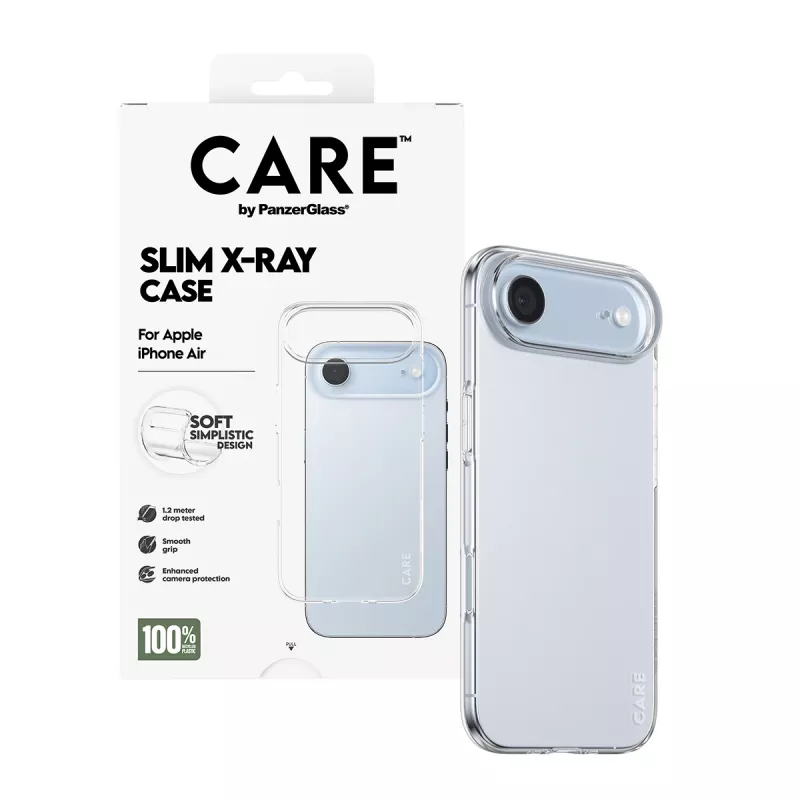 PanzerGlass CARE™ by ® X-Ray Case iPhone Air, Cover, Apple, Apple - iPhone Air, Transparent