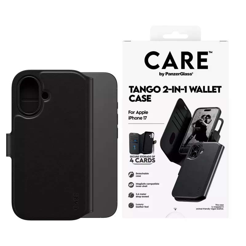 PanzerGlass CARE™ by ® Tango 2-in-1 Wallet Case w. MagSafe iPhone 17