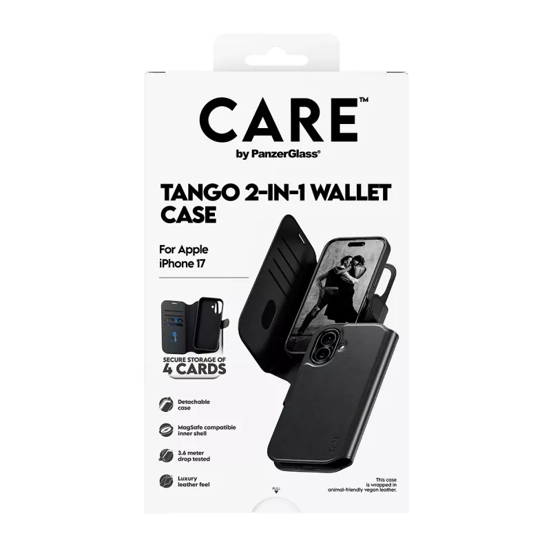 PanzerGlass CARE™ by ® Tango 2-in-1 Wallet Case w. MagSafe iPhone 17