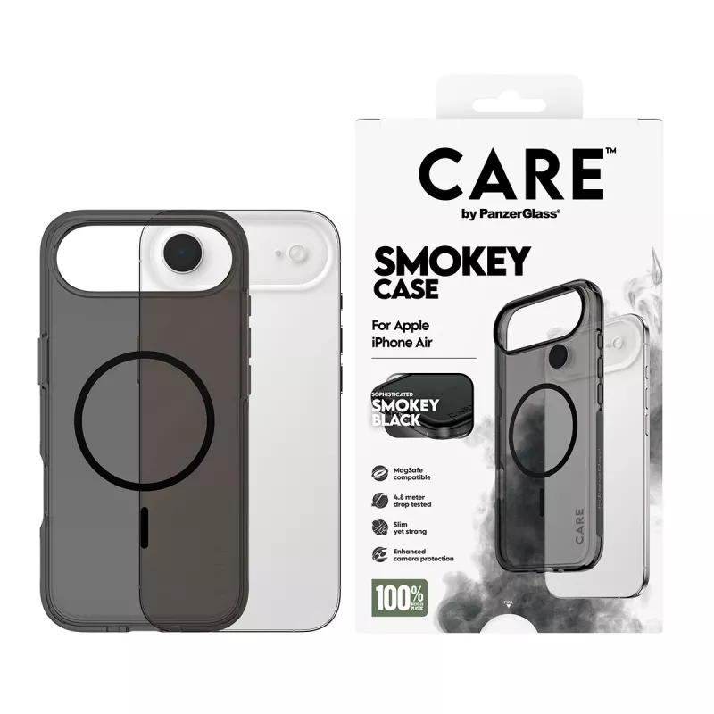 PanzerGlass CARE™ by ® Urban Explorer Case Smokey w. Black MagSafe iPhone Air