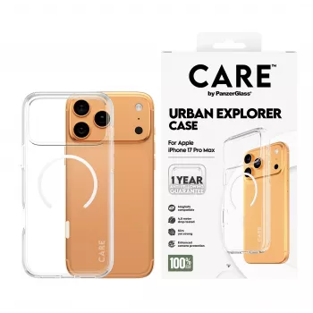 Cover PanzerGlass CARE by Flagship Case Transparent Urban Explorer White MagSafe iPhone 17 Pro Max