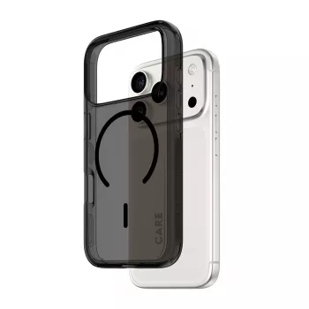 Protective Cover Case PanzerGlass CARE™ Urban Explorer Smokey with Black MagSafe for iPhone 17 Pro (TPU, Black)