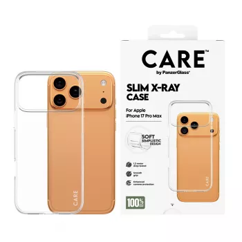 Protective soft cover PanzerGlass CARE Fashionable Case Transparent X‑Ray for iPhone 17 Pro Max