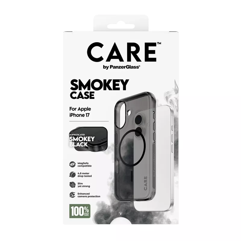 PanzerGlass CARE™ by ® Urban Explorer Case Smokey w. Black MagSafe iPhone 17
