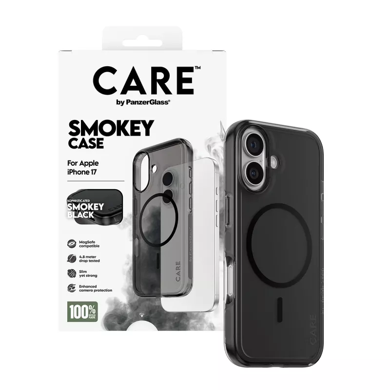 PanzerGlass CARE™ by ® Urban Explorer Case Smokey w. Black MagSafe iPhone 17