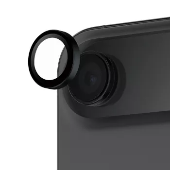 Camera lens protector PanzerGlass Hoops for iPhone Air — tempered glass, black, scratch- and shock-resistant