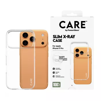 Protective phone cover PanzerGlass CARE Fashionable Case Transparent X‑Ray Soft Basic for iPhone 17 Pro
