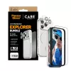 Screen protection bundle PanzerGlass CARE 3-in-1 Flagship Explorer for iPhone 17 Pro — tempered glass, PET, silicone, transparent