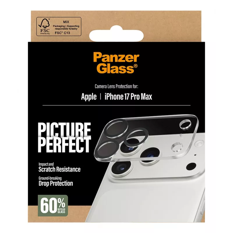 Camera Lens Protector PanzerGlass iPhone 17 Pro Max Scratch Shock Resistant