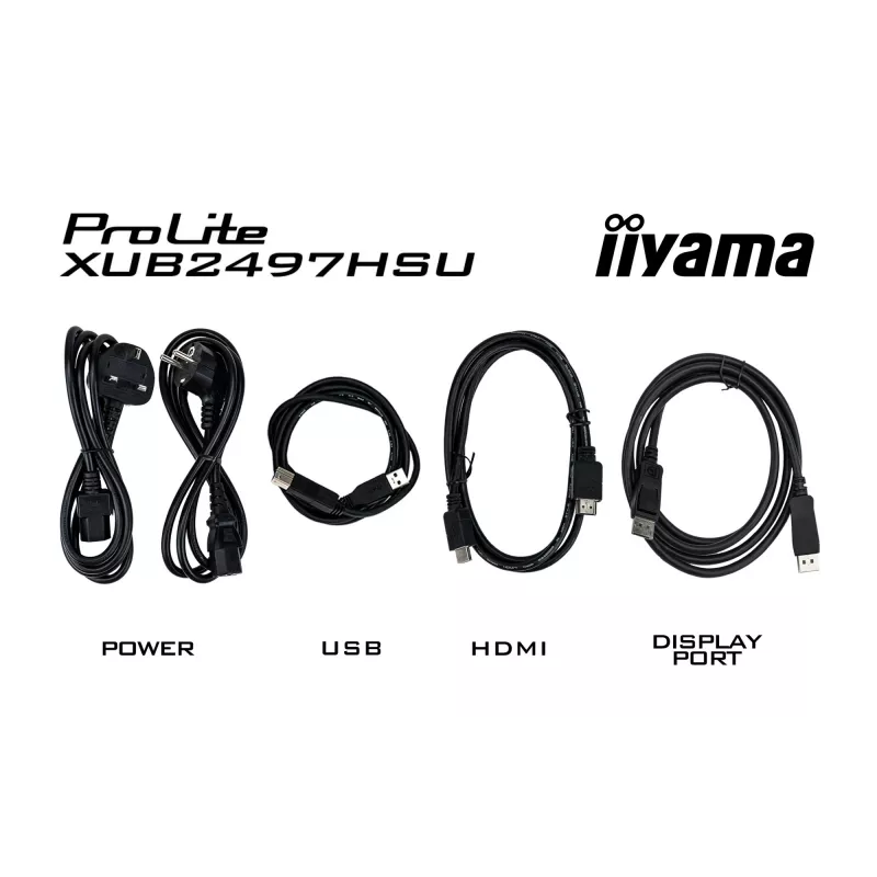 iiyama ProLite XUB2497HSU-W2 computer monitor 60.5 cm (23.8 inch) 1920 x 1080 pixels Full HD LED White