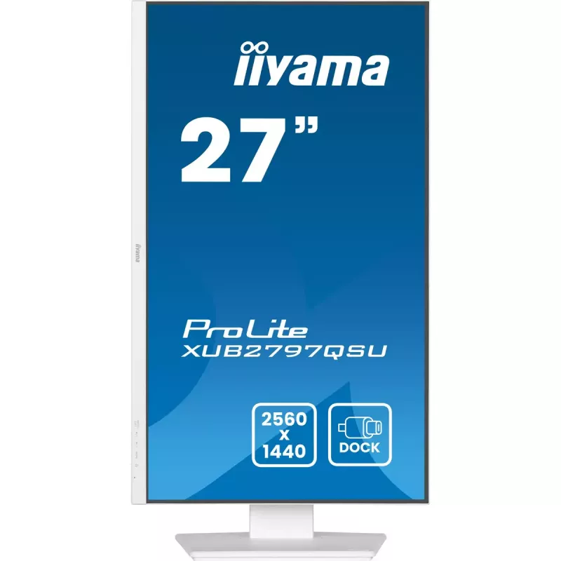 iiyama ProLite XUB2797QSU-W2 computer monitor 68.6 cm (27 inch) 2560 x 1440 pixels Quad HD LED White