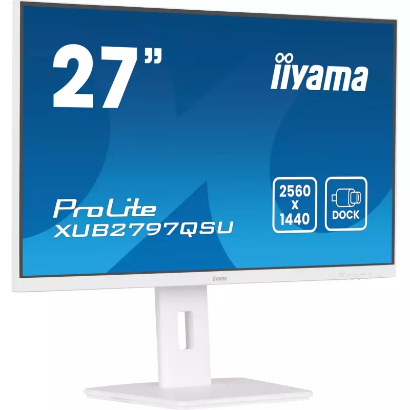 iiyama ProLite XUB2797QSU-W2 computer monitor 68.6 cm (27 inch) 2560 x 1440 pixels Quad HD LED White