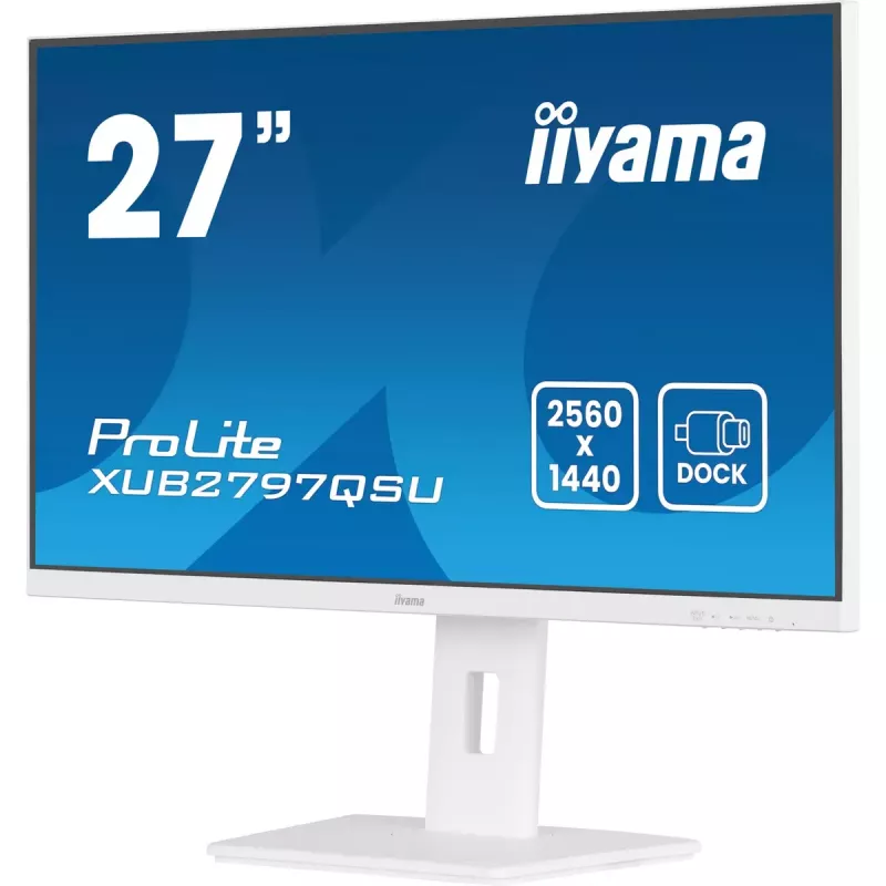 iiyama ProLite XUB2797QSU-W2 computer monitor 68.6 cm (27 inch) 2560 x 1440 pixels Quad HD LED White