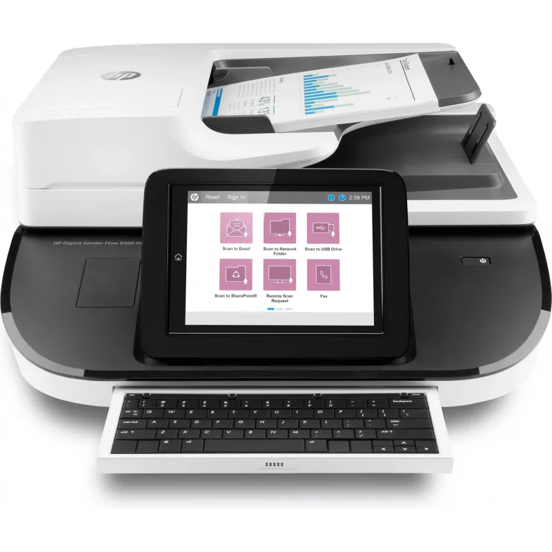 HP Flow 8500 fn2 Flatbed & ADF scanner 600 x 600 DPI