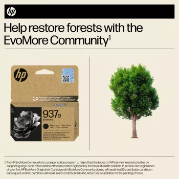 HP 937e EvoMore Black Original Ink Cartridge