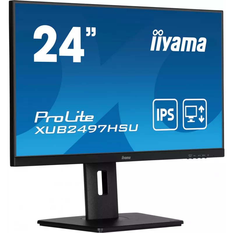 iiyama XUB2497HSU-B2 computer monitor 60.5 cm (23.8 inch) 1920 x 1080 pixels Full HD LED Black