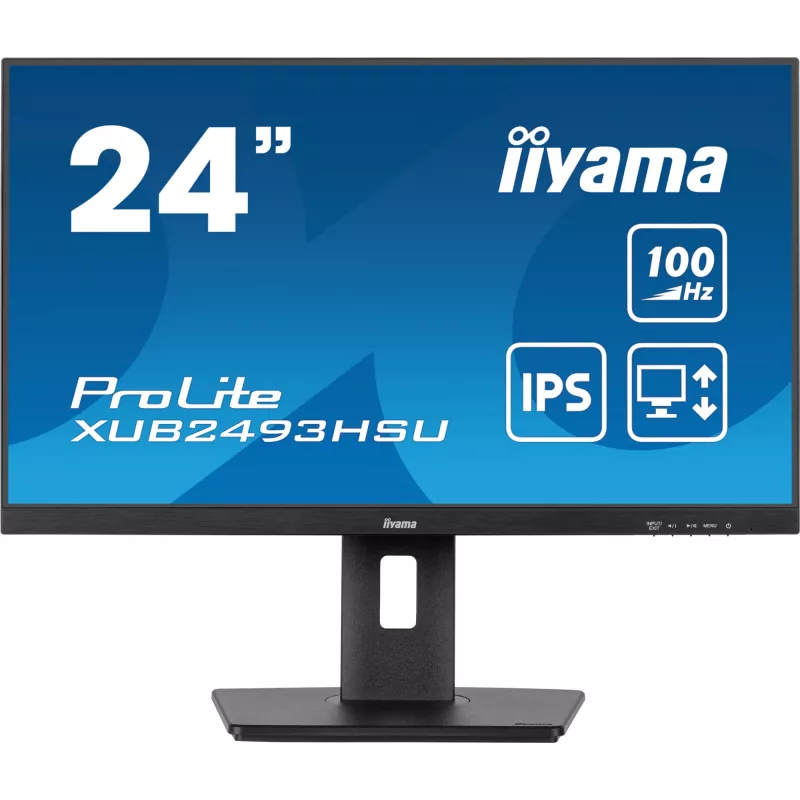 iiyama XUB2493HSU-B7 computer monitor 60.5 cm (23.8 inch) 1920 x 1080 pixels Full HD LED Black