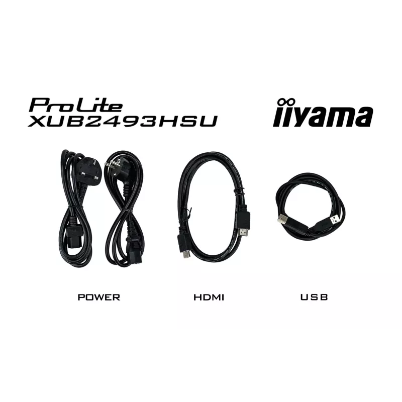iiyama XUB2493HSU-B7 computer monitor 60.5 cm (23.8 inch) 1920 x 1080 pixels Full HD LED Black