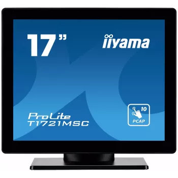 iiyama ProLite T1721MSC-B2 computer monitor 43.2 cm (17 inch) 1280 x 1024 pixels SXGA LED Touchscreen Tabletop Black