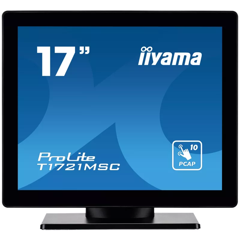 iiyama ProLite T1721MSC-B2 computer monitor 43.2 cm (17 inch) 1280 x 1024 pixels SXGA LED Touchscreen Tabletop Black