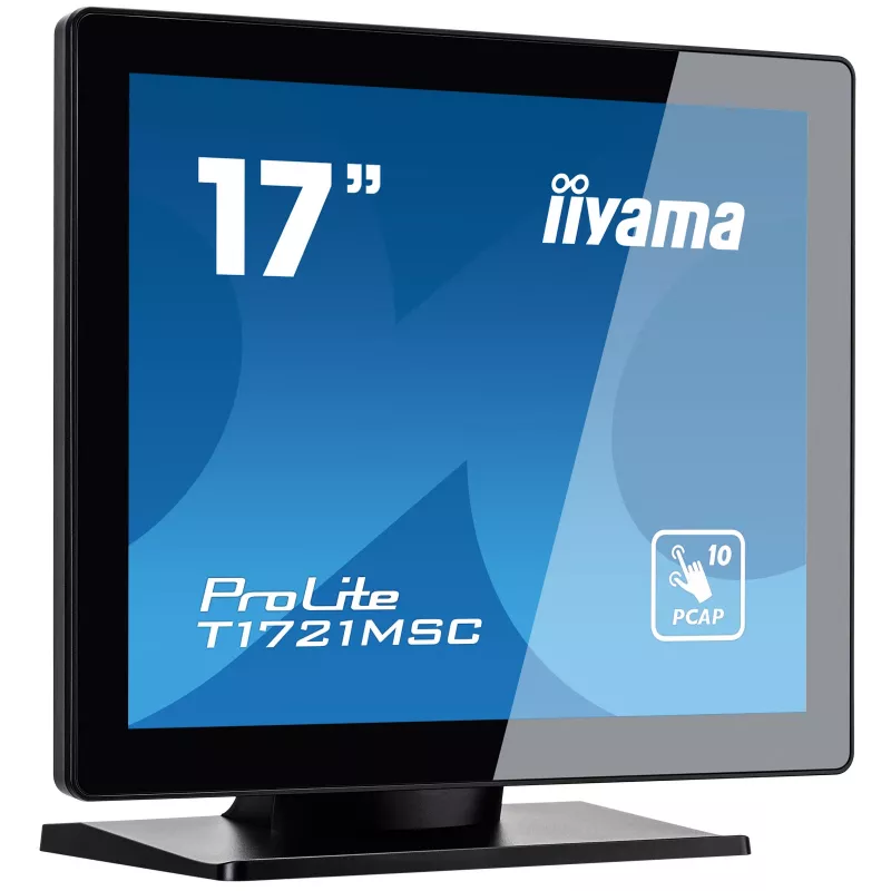 iiyama ProLite T1721MSC-B2 computer monitor 43.2 cm (17 inch) 1280 x 1024 pixels SXGA LED Touchscreen Tabletop Black