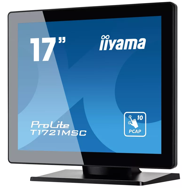 iiyama ProLite T1721MSC-B2 computer monitor 43.2 cm (17 inch) 1280 x 1024 pixels SXGA LED Touchscreen Tabletop Black