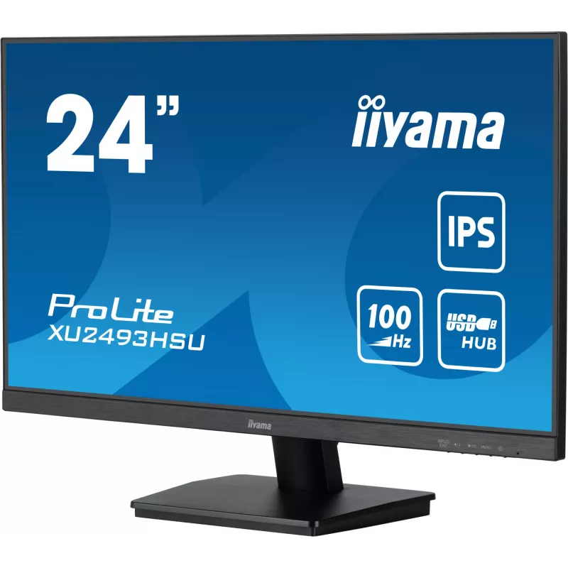 iiyama ProLite XU2493HSU-B7 computer monitor 60.5 cm (23.8 inch) 1920 x 1080 pixels Full HD LED Black
