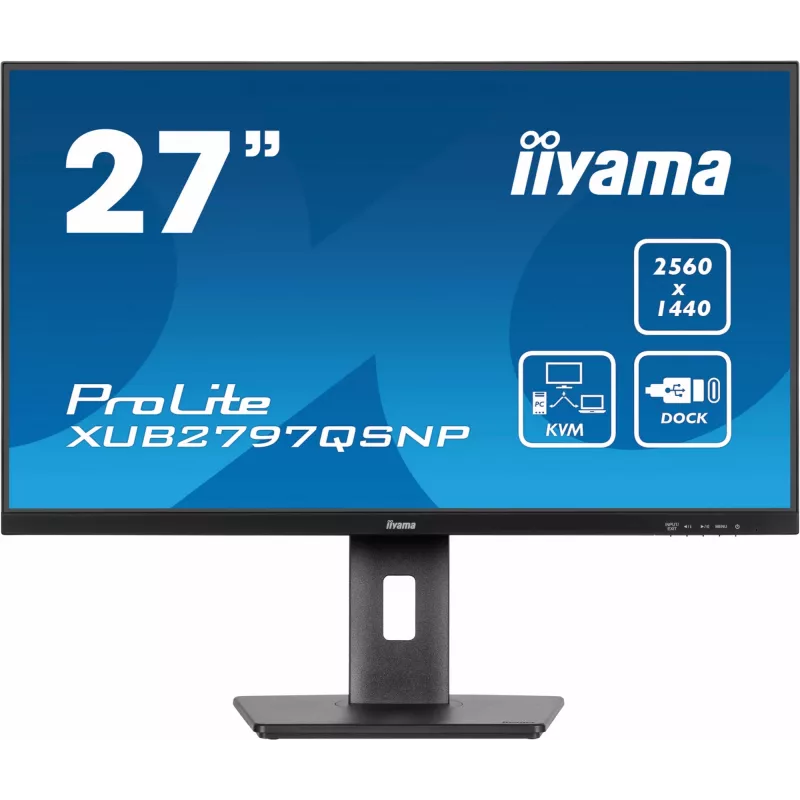 iiyama ProLite XUB2797QSNP-B1 computer monitor 68.6 cm (27 inch) 2560 x 1440 pixels Quad HD LED Black