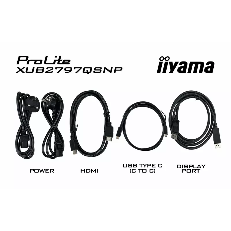 iiyama ProLite XUB2797QSNP-B1 computer monitor 68.6 cm (27 inch) 2560 x 1440 pixels Quad HD LED Black