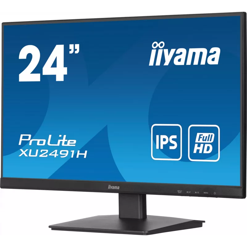 iiyama ProLite XU2491H-B1 computer monitor 60.5 cm (23.8 inch) 1920 x 1080 pixels Full HD LED Black