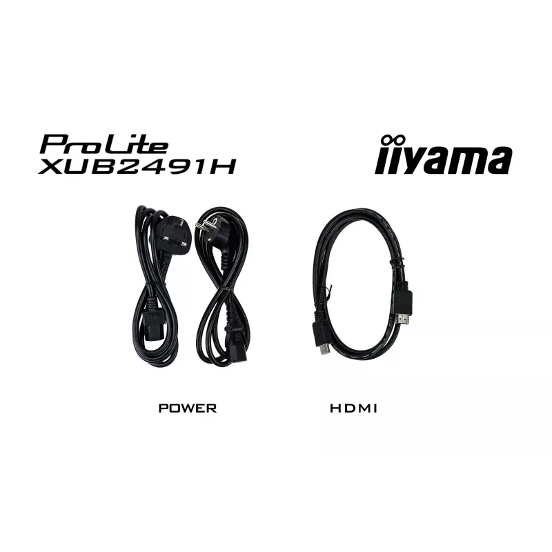 iiyama ProLite XUB2491H-B1 computer monitor 60.5 cm (23.8 inch) 1920 x 1080 pixels Full HD LED Black