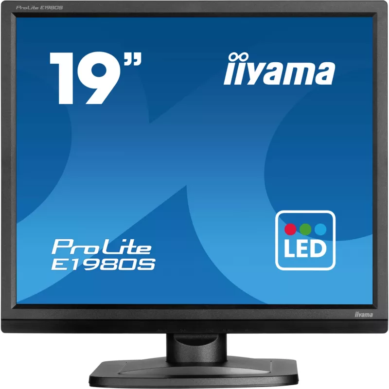 iiyama ProLite E1980S-B1 computer monitor 48.3 cm (19 inch) 1280 x 1024 pixels VGA LED Black