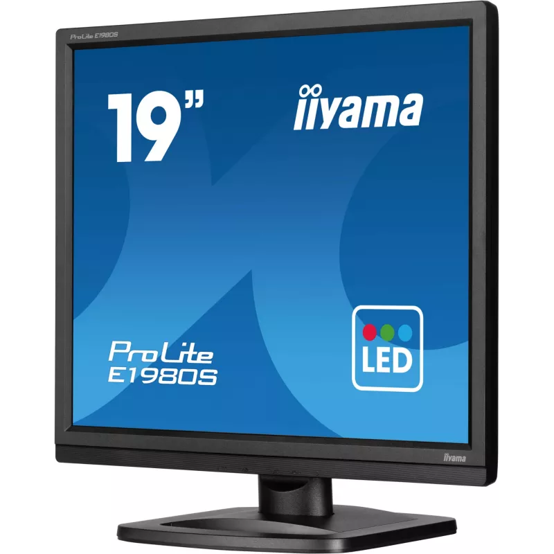 iiyama ProLite E1980S-B1 computer monitor 48.3 cm (19 inch) 1280 x 1024 pixels VGA LED Black