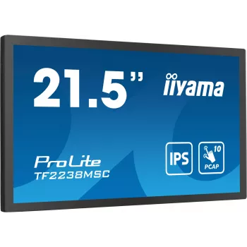 iiyama TF2238MSC-B1 computer monitor 53.3 cm (21 inch) 1920 x 1080 pixels Full HD LED Touchscreen Black