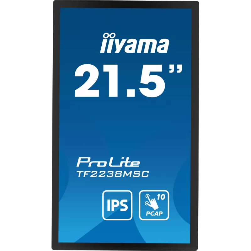 iiyama TF2238MSC-B1 computer monitor 53.3 cm (21 inch) 1920 x 1080 pixels Full HD LED Touchscreen Black