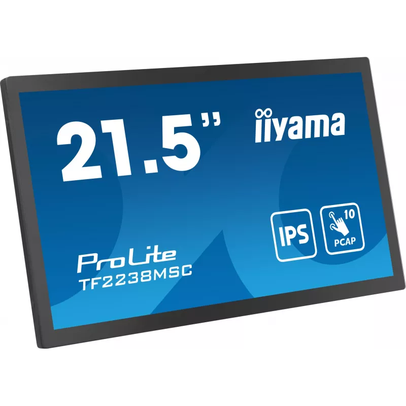 iiyama TF2238MSC-B1 computer monitor 53.3 cm (21 inch) 1920 x 1080 pixels Full HD LED Touchscreen Black