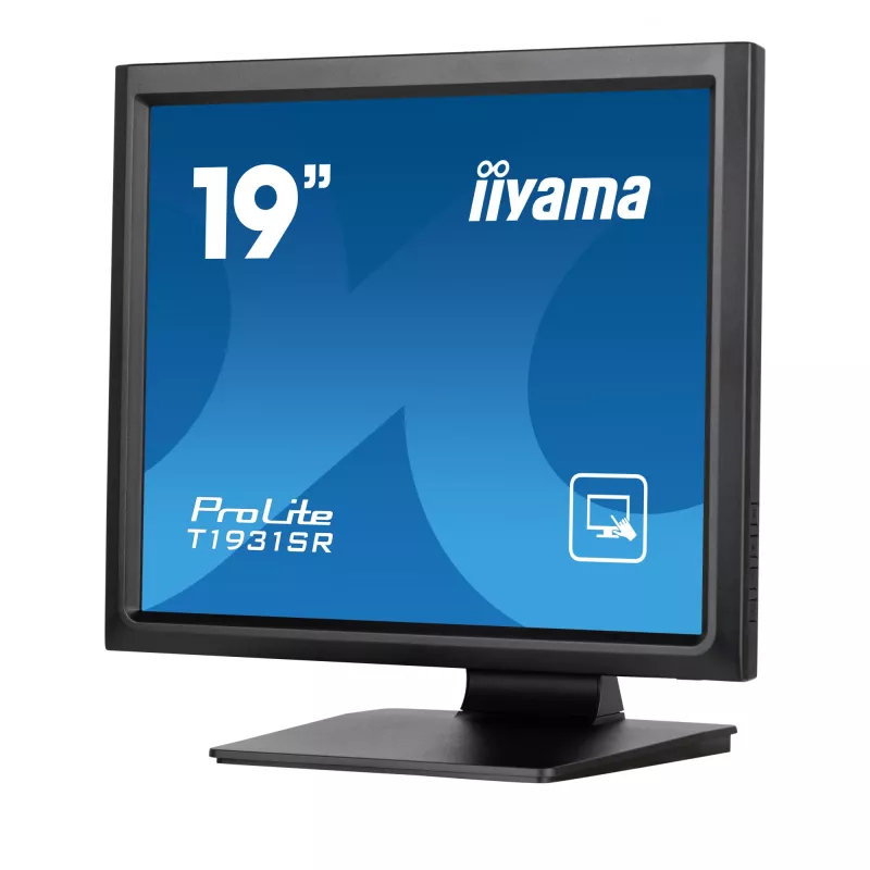 iiyama ProLite T1931SR-B1S computer monitor 48.3 cm (19 inch) 1280 x 1024 pixels SXGA LCD Touchscreen Black
