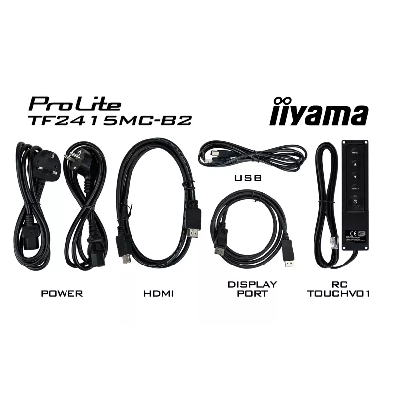 iiyama ProLite TF2215MC-B2 computer monitor 54.6 cm (21.5 inch) 1920 x 1080 pixels Full HD LED Touchscreen Multi-user Black