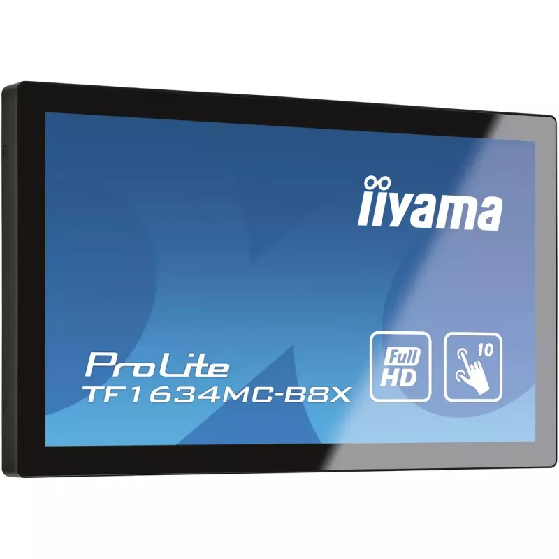 iiyama ProLite TF1634MC-B8X computer monitor 39.6 cm (15.6 inch) 1920 x 1080 pixels Full HD LED Touchscreen Multi-user Black