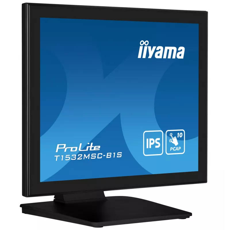 iiyama ProLite T1532MSC-B1S computer monitor 38.1 cm (15 inch) 1024 x 768 pixels XGA LCD Touchscreen Black