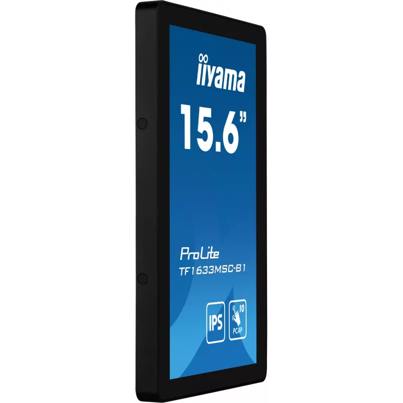 iiyama ProLite TF1633MSC-B1 computer monitor 39.6 cm (15.6 inch) 1920 x 1080 pixels Full HD Touchscreen Black